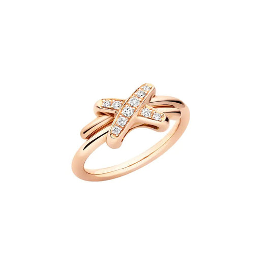 [Bijoux Regalia] BAGUE JEUX DE OR ROSE DIAMANT