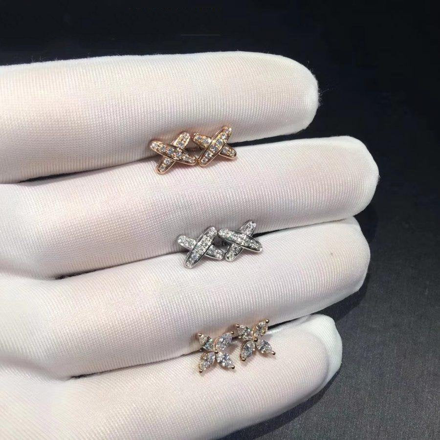 [Bijoux Regalia]Boucles d'oreilles Jeux de Diamants