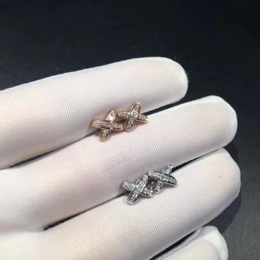 [Bijoux Regalia]Boucles d'oreilles Jeux de Diamants