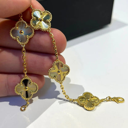 [Bijoux Regalia]BRACELET LASER TRÈFLE 5 FLEURS 