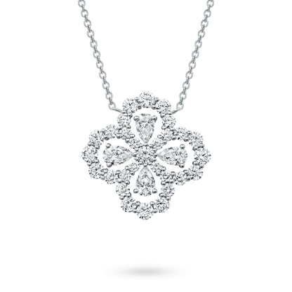 [Joyas Regalia] COLLAR DE LAZO CON MOTIVO COMPLETO DE DIAMANTE DE 16 MM EN MÚLTIPLES COLORES