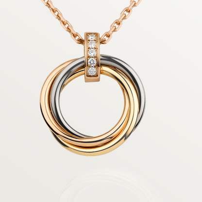 [Joyas Regalia] COLLAR TRINITY ORO DIAMANTES
