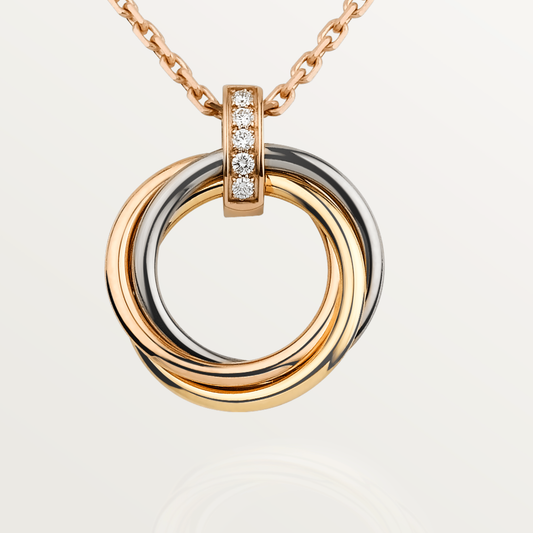 [Joyas Regalia] COLLAR TRINITY ORO DIAMANTES