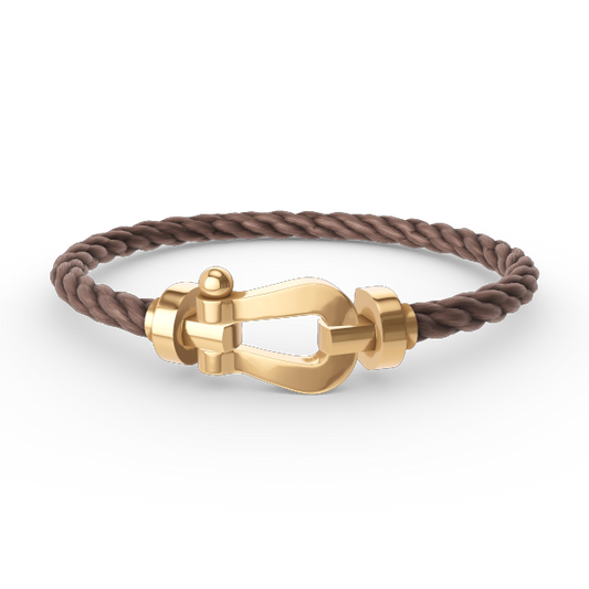 [Bijoux Regalia]BRACELET FORCE LARGE FER À CHEVAL SANS DIAMANT OR