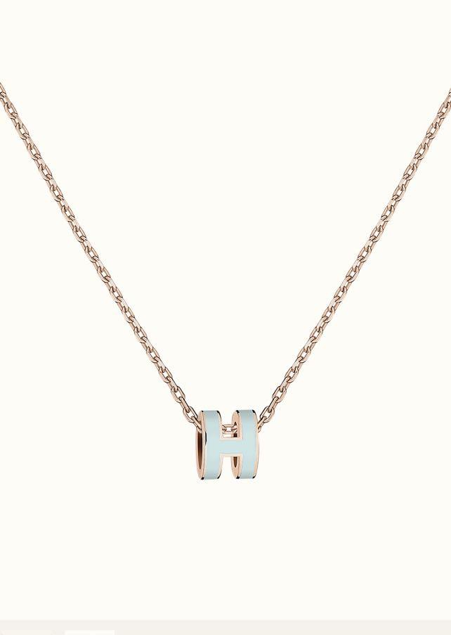 [Regalia jewelry]POP H LIGHT BLUE NECKLACE