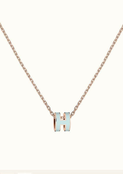 [Regalia jewelry]POP H LIGHT BLUE NECKLACE