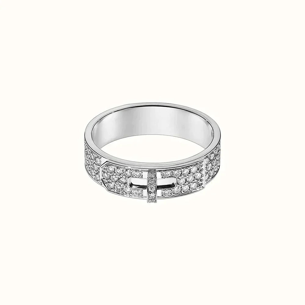 [Joyas Regalia] ANILLO DE PLATA CON DIAMANTES KELLY