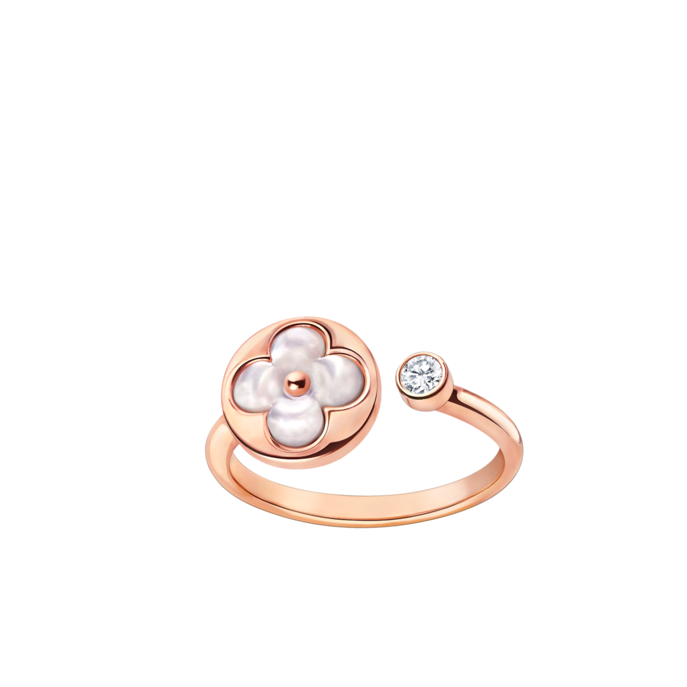 [Regalia jewelry]SUN 1 DIAMOND PINK MOP RING