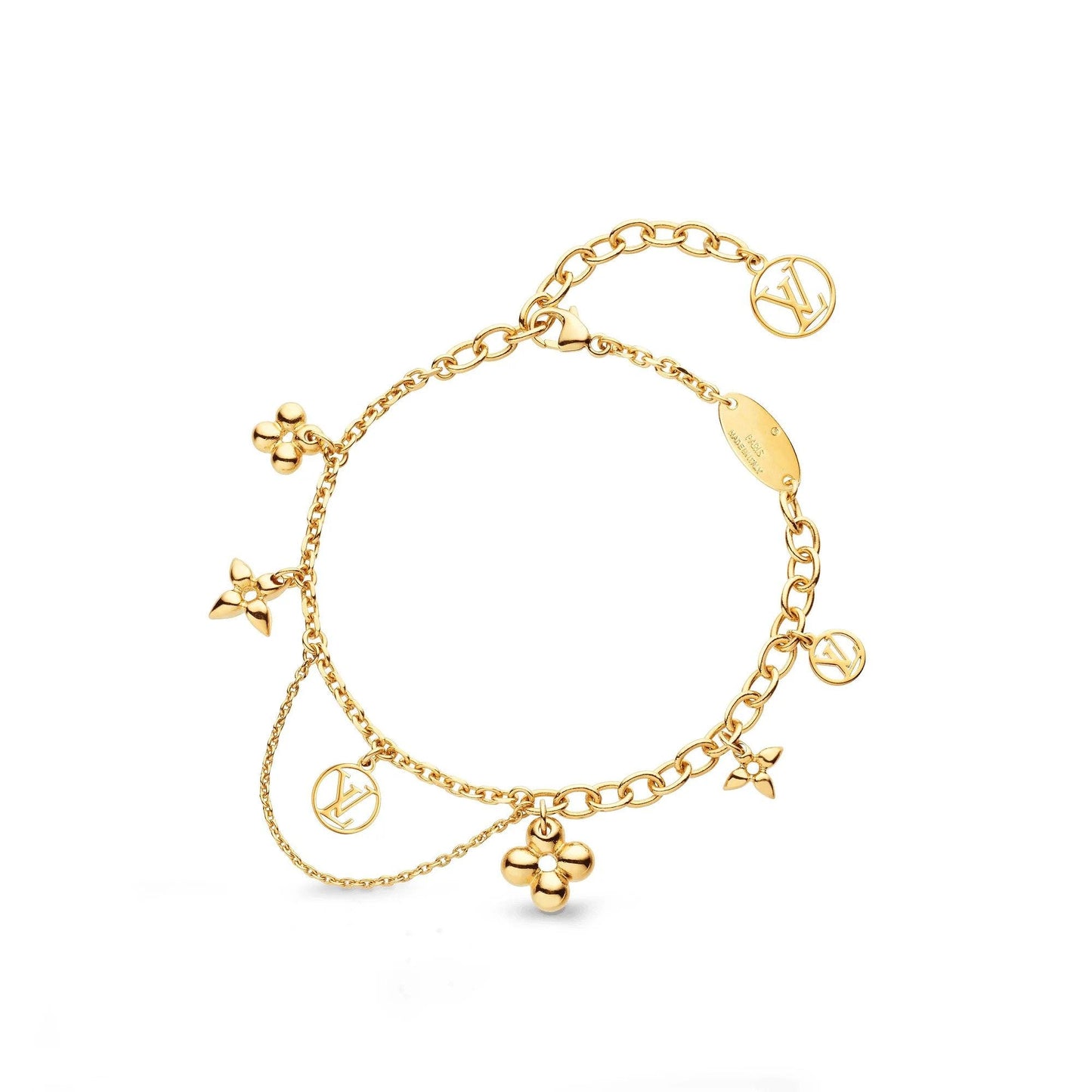 [Joyas Regalia]Pulsera de oro rosa floreciente