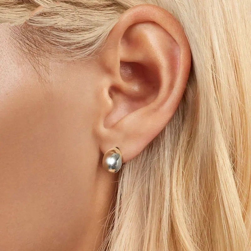 Pendientes de gota de agua brillantes Pendientes hipoalergénicos en forma de lágrima
