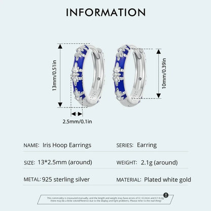 Pendientes de aro con forma de corazón de amor infinito chapados en oro blanco, ligeros y con forma de cartílago.