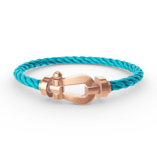 [Bijoux Regalia]BRACELET FORCE LARGE FER À CHEVAL SANS DIAMANT OR ROSE