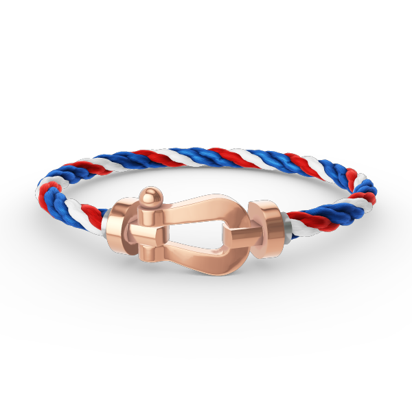 [Joyas Regalia] PULSERA FORCE DE HERRADURA GRANDE SIN DIAMANTES EN ORO ROSA