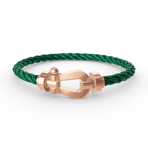 [Joyas Regalia] PULSERA FORCE DE HERRADURA GRANDE SIN DIAMANTES EN ORO ROSA