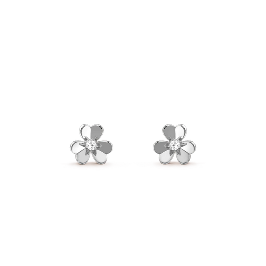 [Joyas Regalia]PENDIENTES MINI FLOR DE PLATA FRIVOLE