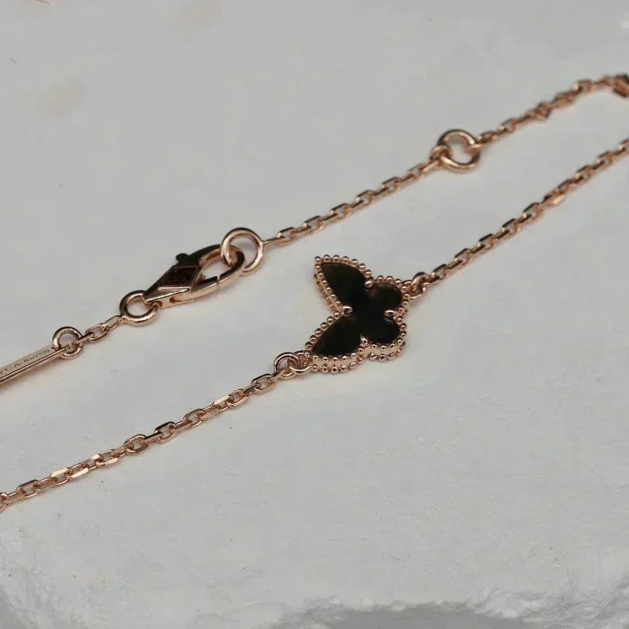 [Joyas Regalia] PULSERA DE MARIPOSA DE ÓNIX