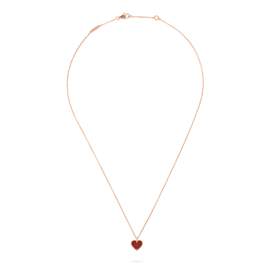 [Bijoux Regalia] COLLIER COEUR EN CORNALINE ET MÉLIFIÉ