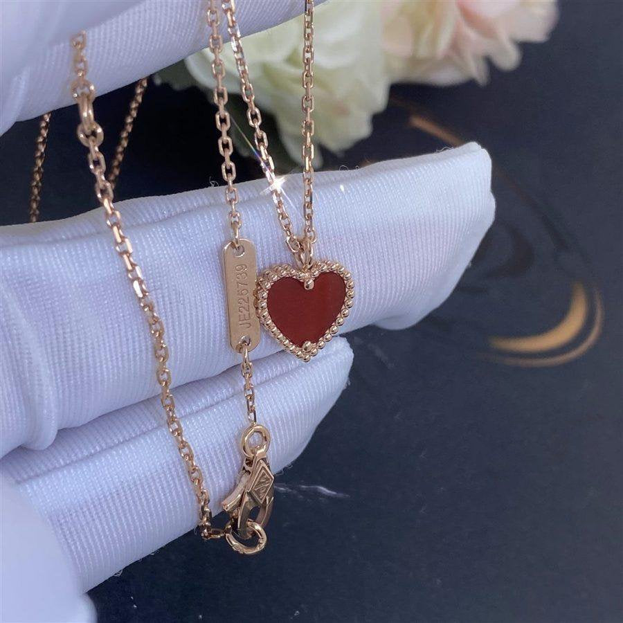 [Bijoux Regalia] COLLIER COEUR EN CORNALINE ET MÉLIFIÉ