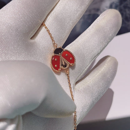 [Joyas Regalia] PULSERA DE ORO ROSA CON 1 MOTIVO DE LUCKY SPRING
