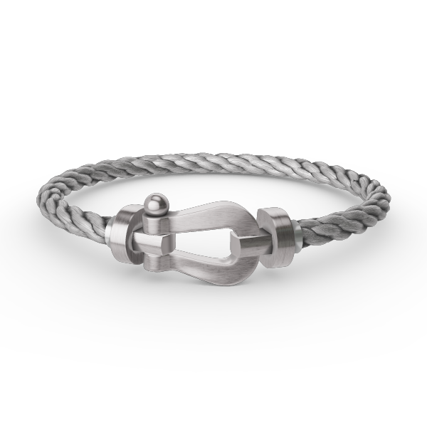 [Bijoux Regalia] BRACELET FORCE LARGE FER À CHEVAL SANS DIAMANT ARGENT