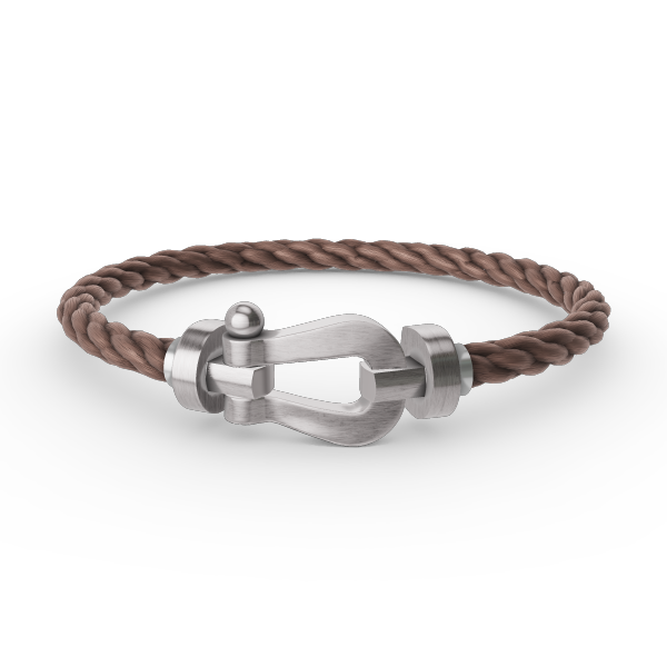 [Bijoux Regalia] BRACELET FORCE LARGE FER À CHEVAL SANS DIAMANT ARGENT