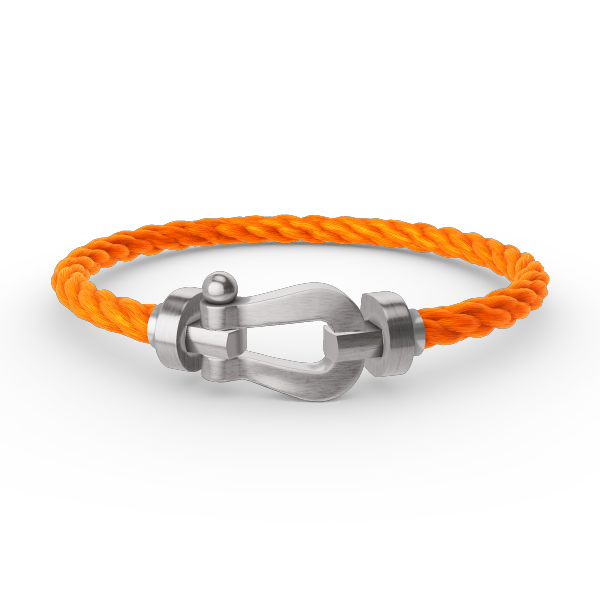 [Bijoux Regalia] BRACELET FORCE LARGE FER À CHEVAL SANS DIAMANT ARGENT