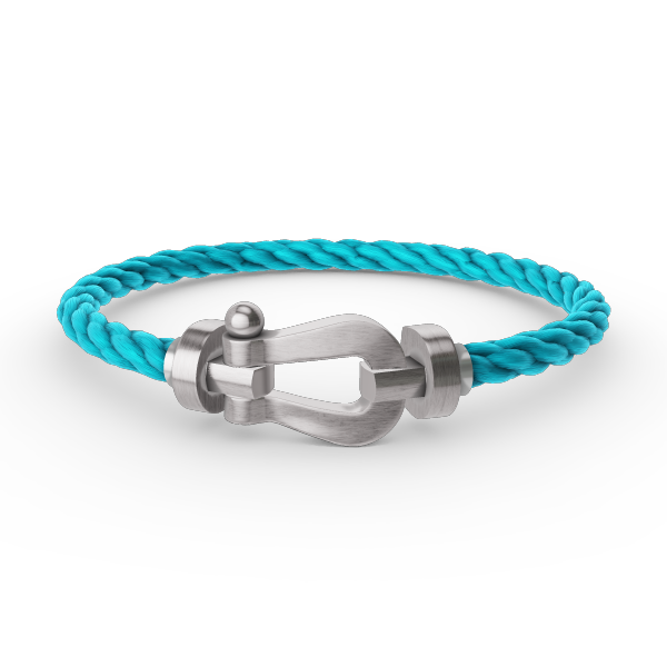 [Bijoux Regalia] BRACELET FORCE LARGE FER À CHEVAL SANS DIAMANT ARGENT