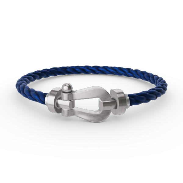 [Bijoux Regalia] BRACELET FORCE LARGE FER À CHEVAL SANS DIAMANT ARGENT