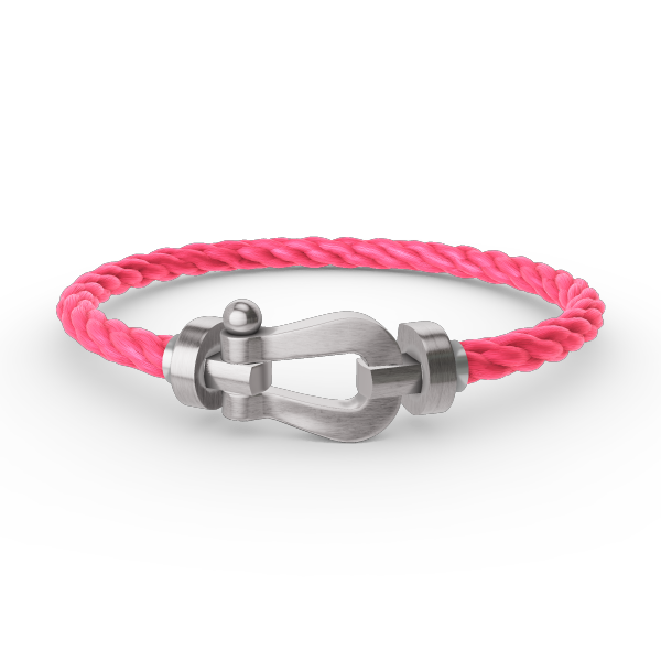 [Bijoux Regalia] BRACELET FORCE LARGE FER À CHEVAL SANS DIAMANT ARGENT