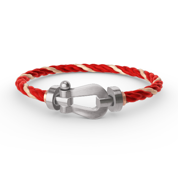 [Bijoux Regalia] BRACELET FORCE LARGE FER À CHEVAL SANS DIAMANT ARGENT