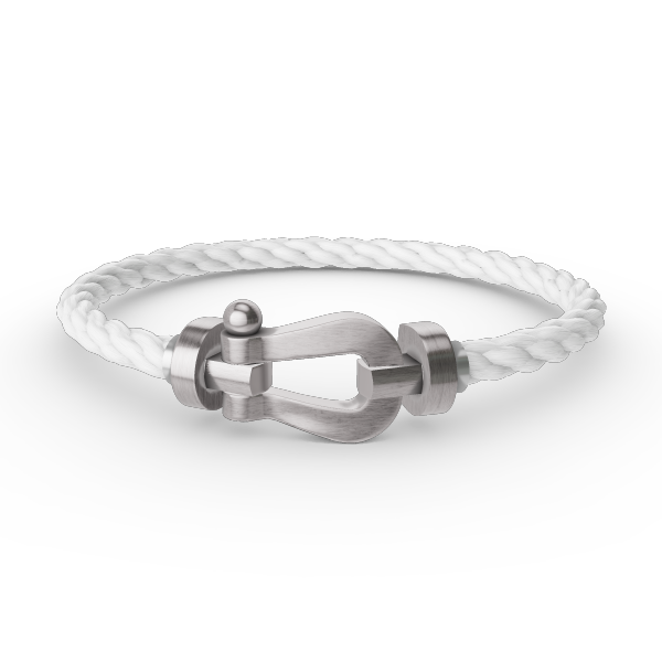 [Bijoux Regalia] BRACELET FORCE LARGE FER À CHEVAL SANS DIAMANT ARGENT