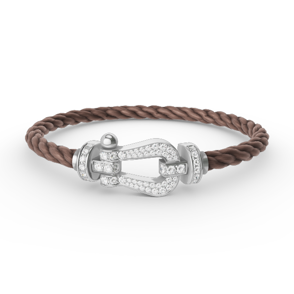[Bijoux Regalia] BRACELET FORCE LARGE FER À CHEVAL EN ARGENT