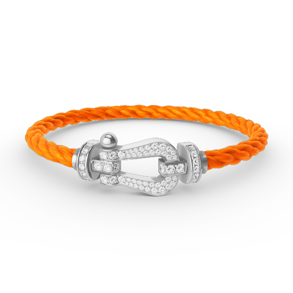 [Bijoux Regalia] BRACELET FORCE LARGE FER À CHEVAL EN ARGENT