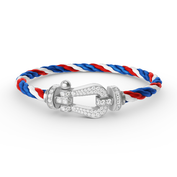 [Bijoux Regalia] BRACELET FORCE LARGE FER À CHEVAL EN ARGENT