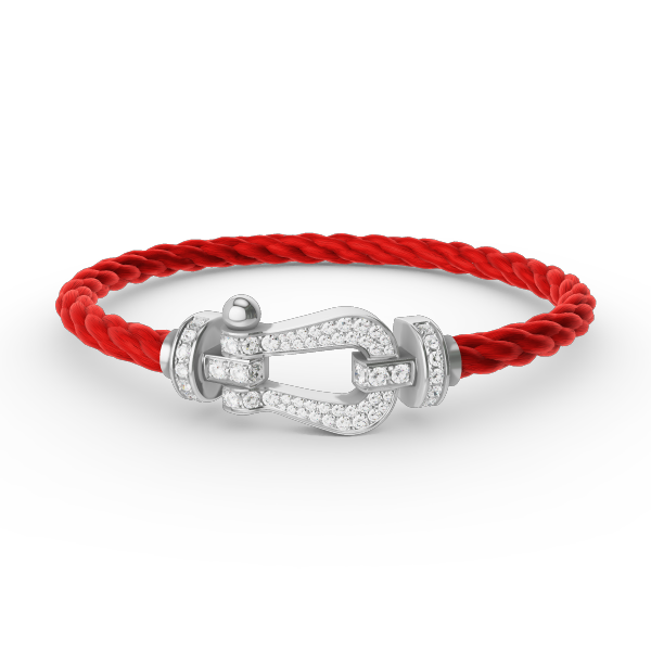[Bijoux Regalia] BRACELET FORCE LARGE FER À CHEVAL EN ARGENT