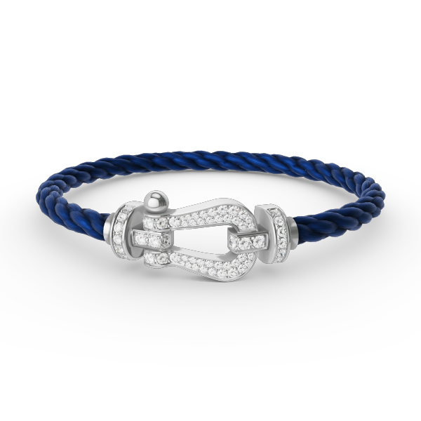 [Bijoux Regalia] BRACELET FORCE LARGE FER À CHEVAL EN ARGENT