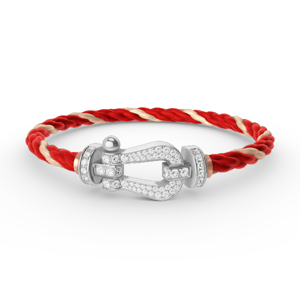 [Bijoux Regalia] BRACELET FORCE LARGE FER À CHEVAL EN ARGENT
