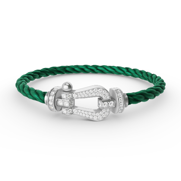 [Bijoux Regalia] BRACELET FORCE LARGE FER À CHEVAL EN ARGENT