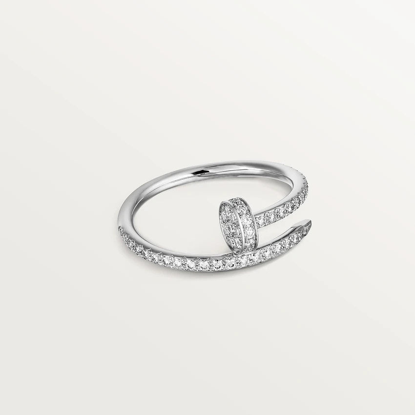 [Joyas Regalia] ANILLO JUSTE DE PLATA DE 1,8 MM CON DIAMANTES