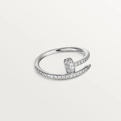 [Joyas Regalia] ANILLO JUSTE DE PLATA DE 1,8 MM CON DIAMANTES